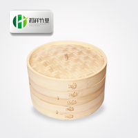 Panier vapeur en bambou sur mesure (6, 8, 10, 12 pouces) – Vente en gros – Panier vapeur traditionnel chinois à 2 niveaux pour cuisine asiatique