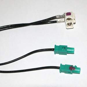 Antena de Radio para Coche para Unidad Principal <span class=keywords><strong>MIB</strong></span>, Adaptador de Cable de Antena FAKRA 1 a <span class=keywords><strong>2</strong></span> para RCD360 RCD330 RCD440 RNS510 RCD510 RNS315 - Product Image 2