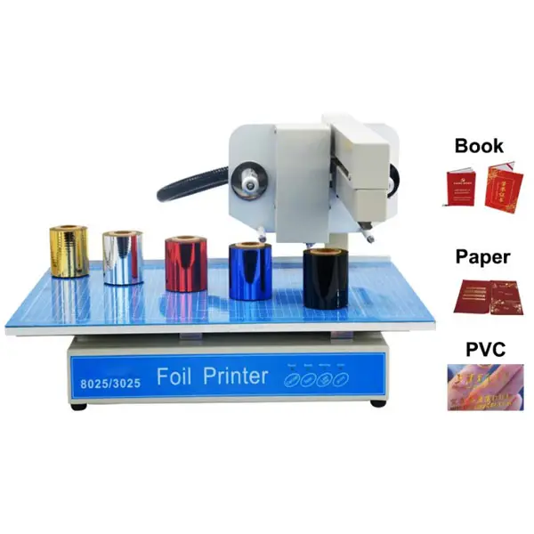 Hochwertige digitale Flachbett-Goldfolien-Drucker druckmaschine zum Heiß prägen auf Papiertüte/Leder/Diplomarbeit