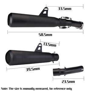 Escape de <span class=keywords><strong>Motocross</strong></span> CHMotor, Tubo Medio para Moto, Silenciador Slip-on de Acero Inoxidable para HONDA Rebel <span class=keywords><strong>500</strong></span> - Product Image 2