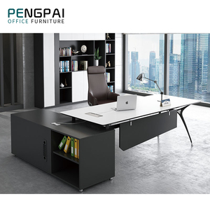 <span class=keywords><strong>Scrivania</strong></span> da Ufficio in Legno Ecologica dal Design Moderno e Forma Essenziale per Uso Commerciale - Product Image 1