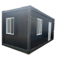 Casa modular prefabricada de dos pisos, paquete plano, casa modular de 2 dormitorios con baño