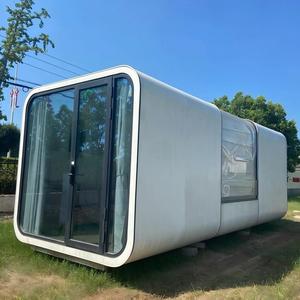 Lussuosa Casa Mobile Prefabbricata a 2 Piani Stile Apple, Arredata, Capsula Modulare con Pannelli Sandwich per Ville - Product Image 2
