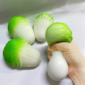 ของเล่นบีบกะหล่ำปลีจำลอง สีสุ่ม 1 ชิ้น ของเล่นสร้างสรรค์คลายเครียด ของเล่นเสริมประสาทสัมผัสสำหรับเด็กและผู้ใหญ่ ของเล่นคลายความเครียด - Product Image 1
