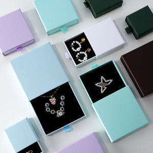 Caja de Embalaje de Joyería Ecológica con Cajón Deslizante de Cartón para Aretes, Anillos, Collares y Pulseras, Caja de Papel con Logotipo Personalizado - Product Image 6