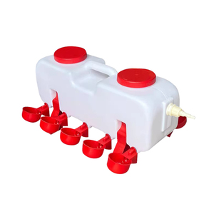 Lớn 10L Công Suất Tự Động Bán Tự Động Gà Vịt Ngỗng Uống Máng Với Bát Nước Gia Cầm Mới Uống Feeders - Product Image 1