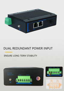 Commutateur réseau Ethernet industriel 2 ports RJ45 1 convertisseur de média fibre optique SFP sur rail DIN pour systèmes de contrôle - Product Image 4