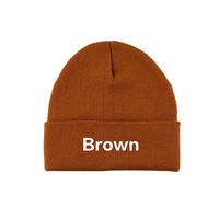 Gorro de Punto de Algodón Unisex al por Mayor, con Logotipo Personalizado Bordado, Gorro Cálido de Invierno para Uso Diario y Deportivo