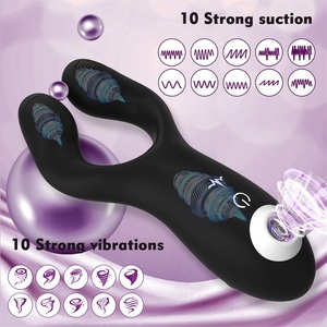 Volwassen Product Seksspeeltje Drie In Één Likken Zuigen Vibrerende Minnaar Elektrische Seksspeeltje Vrouwelijke Koppels Clitoris <span class=keywords><strong>Vagina</strong></span> Massager - Product Image 3