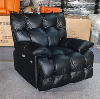 Fauteuil inclinable électrique moderne STG vert olive avec revêtement en cuir anti-griffures pour hôtel et salon