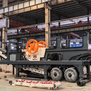 Impianto Mobile di Frantumazione a Mascelle su Pneumatici da 200t/h, Macchina Portatile per Vaglio e Frantumazione per Estrazione Mineraria con Servizio di Supporto CE ISO - Product Image 4