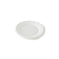 Assiette ovale jetable compostable en canne à sucre blanche de haute qualité de 9 pouces avec logo personnalisé