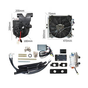 Mini Electric <b>Air</b> <b>Conditioner</b> Universal Under Dash 12V/24V AC Unit Kit with Scroll Compressor R-134a CE Certified for Small EV - Product Image 1