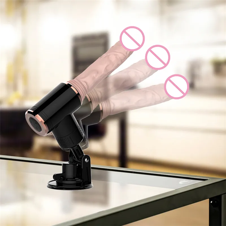 dildo für massagepistole Handsfree Automatische Dildo Massage Gun für Frauen in Schwarz/Weiß
