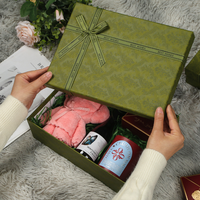Boîtes cadeaux blanches personnalisées de luxe avec couvercle, en matériaux recyclés et doublure en éponge pour l'emballage de produits de soin de la peau et de cosmétiques
