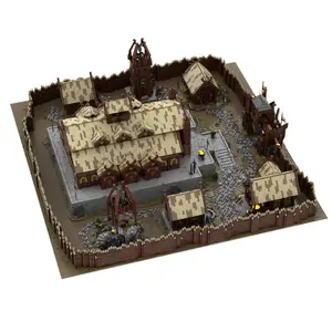 Ultimate Edoras rohan Town MOC-156052 23240 buah/Set The Lord of the Rings balok bangunan Brik hadiah Natal