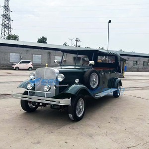 Voiture électrique vintage classique vert foncé haut de gamme, écologique, à énergie nouvelle, pour le tourisme, en promotion, du fabricant chinois - Product Image 3