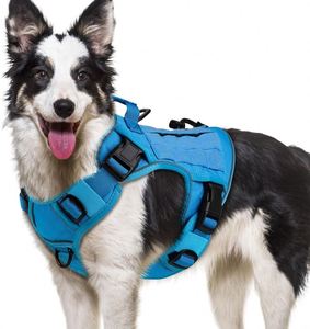Muestra Gratuita: Arnés Táctico para Perros Grandes, Sin Tirones, con Sistema Molle y Asa de Control, Ajustable y Reflectante - Product Image 5