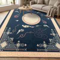 Maschinell Bedruckter Nylon-Teppich Luxuriöses Design Wohnzimmerteppich Hochwertiges Blumenmuster Großhandelspreis Flächenteppich