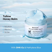 Crème Réparatrice Visage Anti-âge au Peptide de Cuivre GHK-Cu en Poudre, à Base de Suif de Bœuf, Hydratante, Soin de la Peau, Marque Blanche