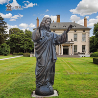 Statue grandeur nature de Jésus-Christ Décoration d'église Sculpture religieuse catholique Statue de Jésus en bronze