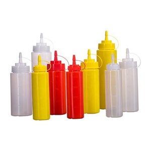 Bouteilles de sauce et d'huile en plastique à presser pour cuisine, avec plusieurs embouts, pour miel et vinaigrette - Product Image 4