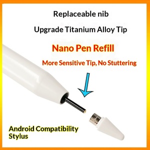Stylet capacitif universel en métal HK-HHT avec affichage numérique et niveau de batterie en temps réel pour crayon et tablette Fruit <span class=keywords><strong>Pad</strong></span> - Product Image 4