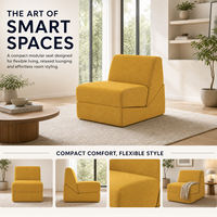 Canapé-lit inclinable OEM compressé, chaise pliante individuelle à mémoire de forme pour petits espaces et appartements