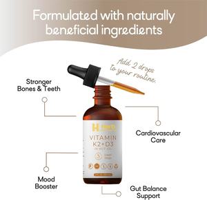 Ausreson OEM HALAL <b>Vitamin</b> D3 K2 <b>Liquid</b> Drop Magnesium Calcium Bone Immune Health Supplements 50000iu <b>Vitamin</b> D3 K2 Drops - Product Image 4