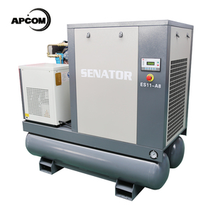 เครื่องอัดอากาศแบบสกรูโรตารี่ APCOM 7.5-22KW 8/12 บาร์ แบบอย่างติดตั้งถาวร ระบายความร้อนด้วยอากาศ ไม่ใช้น้ำมัน 380V - Product Image 3