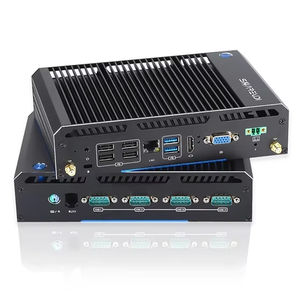 Mini PC Industrial, Computadora de Escritorio Sin Ventilador Celeron N3150, 8GB RAM, 256 SSD, RJ45 LAN/4COM, RJ11 y PS/2 <span class=keywords><strong>para</strong></span> Punto de Venta, Negocios - Product Image 1