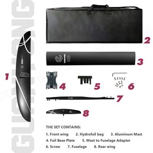 เสาคาร์บอนอะลูมิเนียมไฮโดรคาร์บอน GY1050 efoil wingfoil kte สูบน้ำกระดานโต้คลื่นกีฬาทางน้ำสำหรับกระดานโต้คลื่นพลังน้ำ - Product Image 3