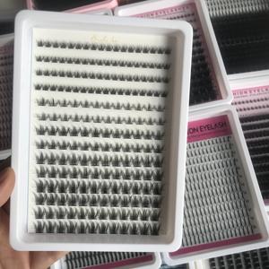 Extensions <span class=keywords><strong>de</strong></span> <span class=keywords><strong>cils</strong></span> en éventail à effet volumineux, noir mat, auto-fleurissantes, faciles à appliquer, <span class=keywords><strong>cils</strong></span> en <span class=keywords><strong>bouquet</strong></span> - Product Image 5