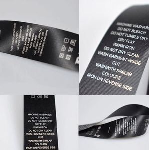 Diseña Tu Propia Etiqueta, Etiquetas de Cuidado para Coser en la Ropa, 100% Algodón, Tallas XS S M L XL XXL, Etiquetas Plegables para Accesorios de Ropa - Product Image 5