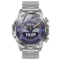 Montre connectée AK92 Direct-Factory 1,53 pouces, appels Bluetooth, batterie 800 mAh, étanchéité IPX8, tracker d'activité sportive en silicone, fréquence cardiaque, SpO2, boussole
