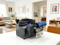 Nueva Impresora 3D de Etiquetas y Pegatinas para Botellas con Cabezal DX7, Impresora UV de Cama Plana Semiautomática para A2/A3/A4, 1 Año de Garantía