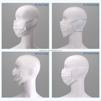 Masque de protection non tissé WIPESTAR à 3 couches en matériau ES, masque facial pour salle blanche, laboratoire, industrie électronique, atelier, hôpital