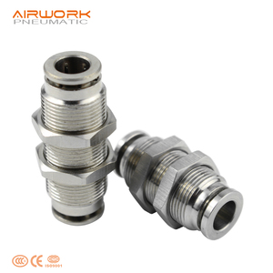 בערב איחוד 12 עד 12 מ "מ 304 316 לדחוף פנאומטי נירוסטה במנעול אוויר להתחבר הולם - Product Image 1