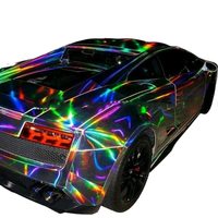 Film de lamination de véhicule en vinyle PPF brillant métallisé chromé holographique, rouleau de film auto, feuille de carrosserie de voiture, folie pegatinas, revêtement