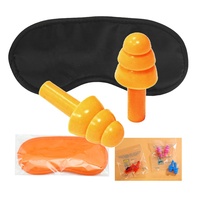 SK1006A masque de sommeil soie clignotants ombre à paupières avec réduction du bruit bouchons d'oreilles bouchons d'oreille Kit de couchage ensemble Portable pour voyager