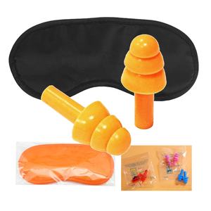 SK1006A قناع النوم الحريري المظلل العين مع تقليل الضوضاء سدادات الأذن سدادات الأذن مجموعة النوم المحمولة للسفر - Product Image 3
