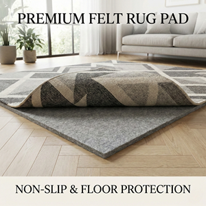 Tapis <span class=keywords><strong>de</strong></span> sol premium <span class=keywords><strong>de</strong></span> 1/4 pouce d'épaisseur 8x10 pieds - Sous-couche adhésive antidérapante pour sols en bois dur - Product Image 6