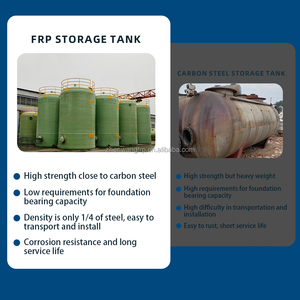 Tanque de Almacenamiento de GRP/FRP Resistente a Ácidos y Álcalis para Plantas Químicas Industriales, para Líquidos Corrosivos, Marca con Más de 5 Años de Garantía - Product Image 2