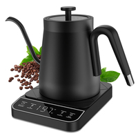 Bouilloire pour faire bouillir de l'eau, préparer du thé et du café, en acier inoxydable, 0,8 L, bouilloire Smeg