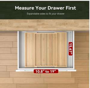 Support de rangement en bambou extensible plus grand personnalisé pour insérer un tiroir de comptoir Stockage des sachets de thé <span class=keywords><strong>Nespresso</strong></span> Vertuo Capsules - Product Image 3