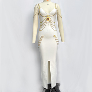 Abito Lungo Estivo di Lusso <span class=keywords><strong>da</strong></span> Donna, Sexy Nero con Spalline Sottili, Elegante per Cerimonie, Serate Formali, Feste, con Diamanti Naturali, Vestito a Tubino - Product Image 1