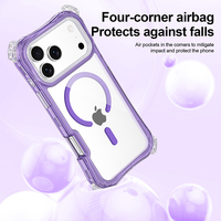 Beautyline magnétique 3 en 1 avec coins couverture de téléphone portable étui transparent de luxe pour Iphone 13 14 15 16 17 Pro Max étuis