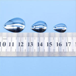 Plaque sonore en métal doré en forme de goutte d'eau pour accessoires de leurres de pêche au bar, pièce de modification pour Minnow VIB en eau douce - Product Image 5