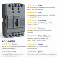Disjoncteur à boîtier moulé LAKINELE EZC100F 1p/2p/3p/4p 15A-100A, unité de déclenchement thermique-magnétique 10kA, alimentation 50/60Hz
