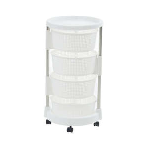 Étagère multi-niveaux 3/4/5, étagère de rangement rotative multifonctionnelle pour la maison, sans installation, panier à fruits et légumes pour la cuisine - Product Image 4